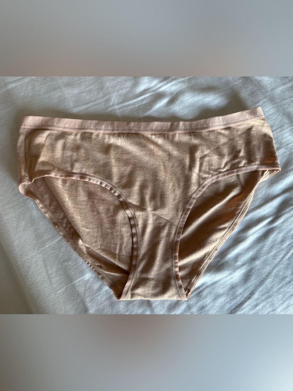 Victoria’s Secret Cotton Hiphugger Panties Panty Nude Size M New Logo Waistband